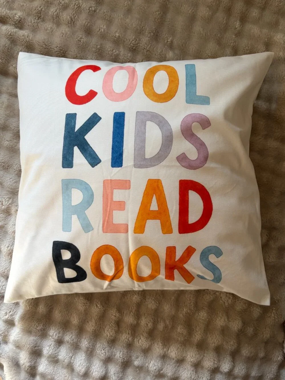 Classroom Pillow Cover Double Sided Reading Nook Book Lover Teacher Gift class